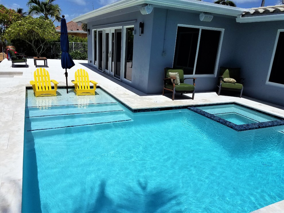 New Pool and Spa Pompano Beach Pool Miami by Seacrest Pools Houzz