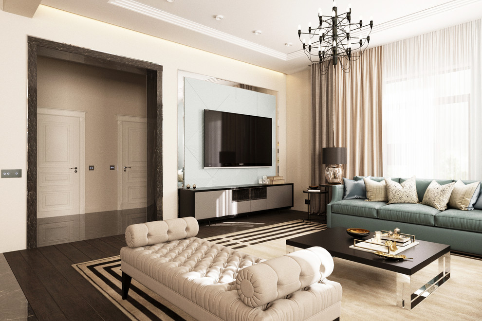 Изысканый интерьер в голубых тонах в г.Санкт-Петербург