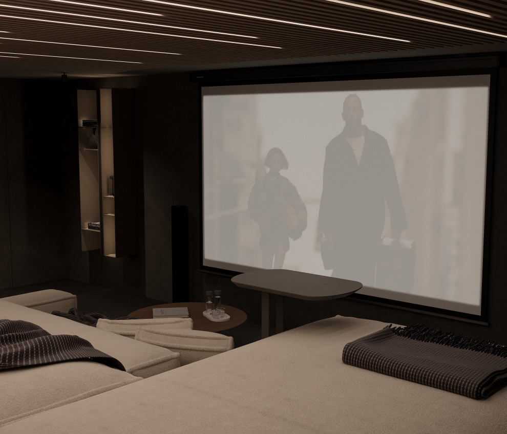 Цокольный этаж дома Тихая роскошь