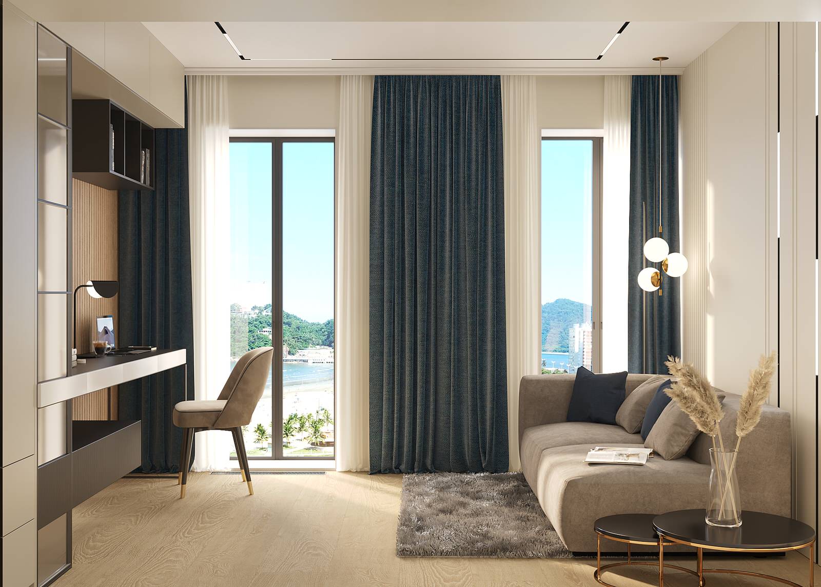 Кабинет с видом на море