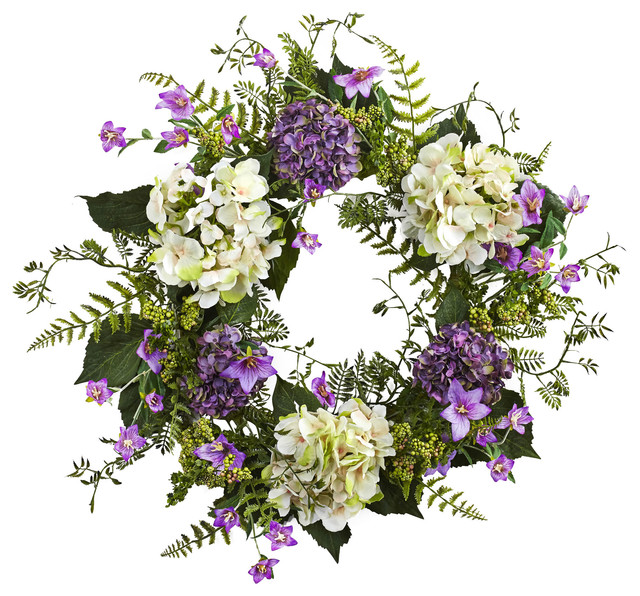 24'' Hydrangea Berry Wreath