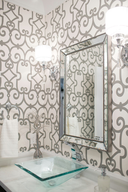 City Glam in the Country - Contemporary - Powder Room - Vancouver - by ...