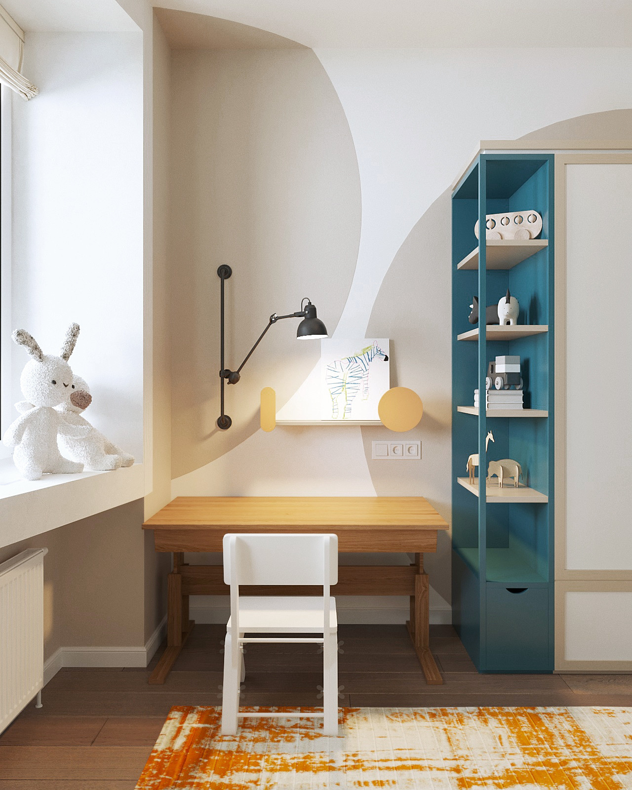 Яркая эклектика для молодой семьи