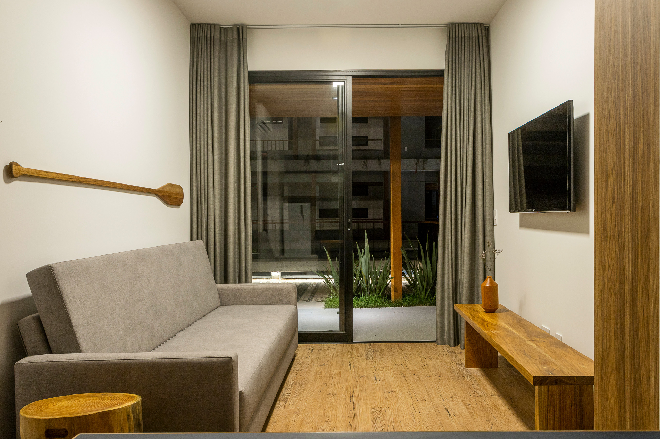 Conexión de la sala con el jardín