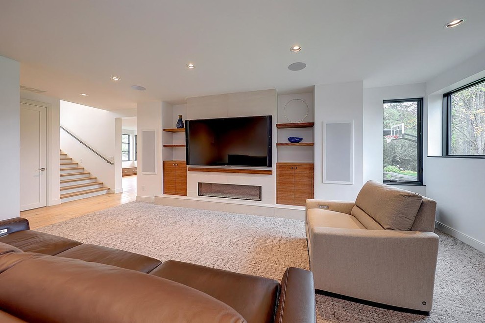 Lake Oswego Modern Estate - Contemporary - Basement - Portland - by ...