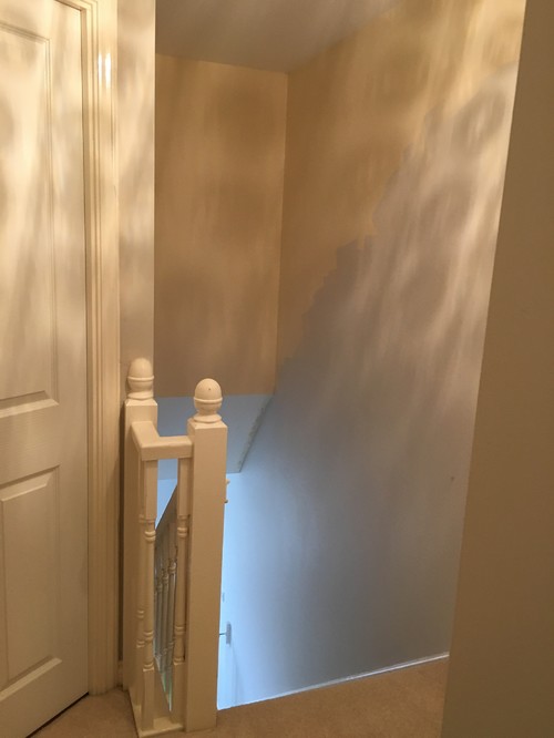 Wall above stairs advice