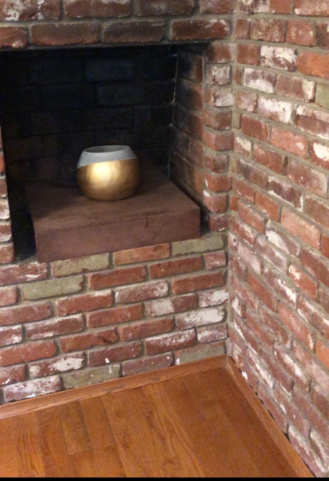 Insulate around brick fireplace - behind drywall