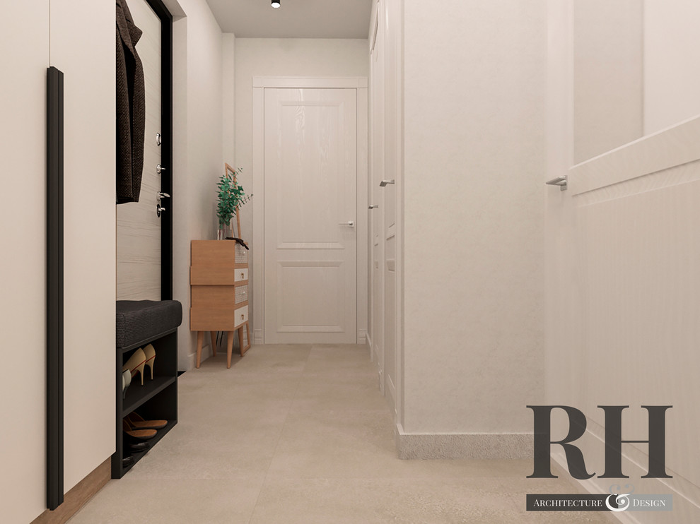 Дизайн проект прихожей и кухни