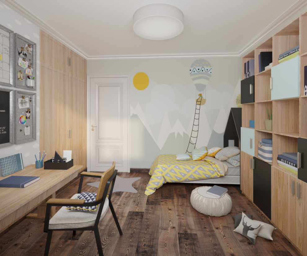 дизайн-проект 2-го этажа дома во Франции