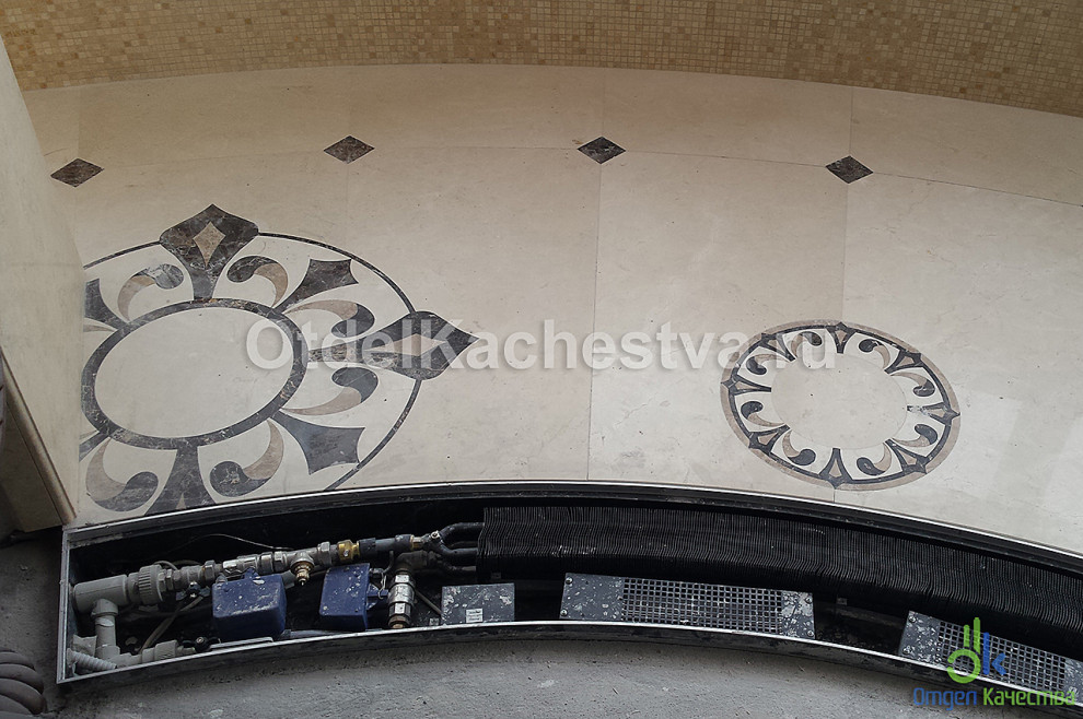 Укладка мрамора на лоджии