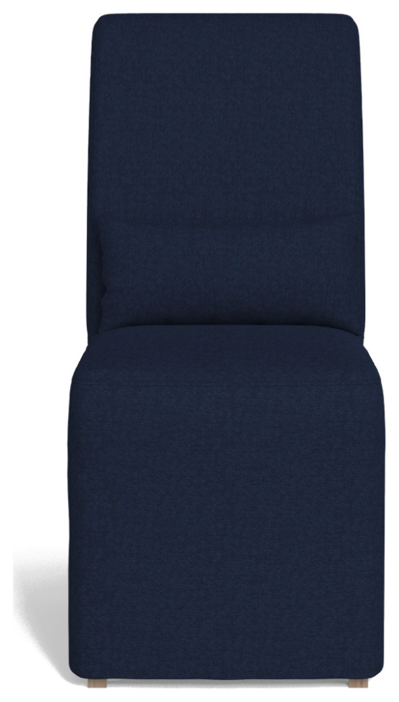 Sunset Trading Newport Navy Blue Slipcovered Dining Chair SY1025906SC391049 Slipcovers And