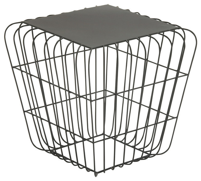 Great Outdoors Metal Side Table, Spring Green Contemporary Outdoor