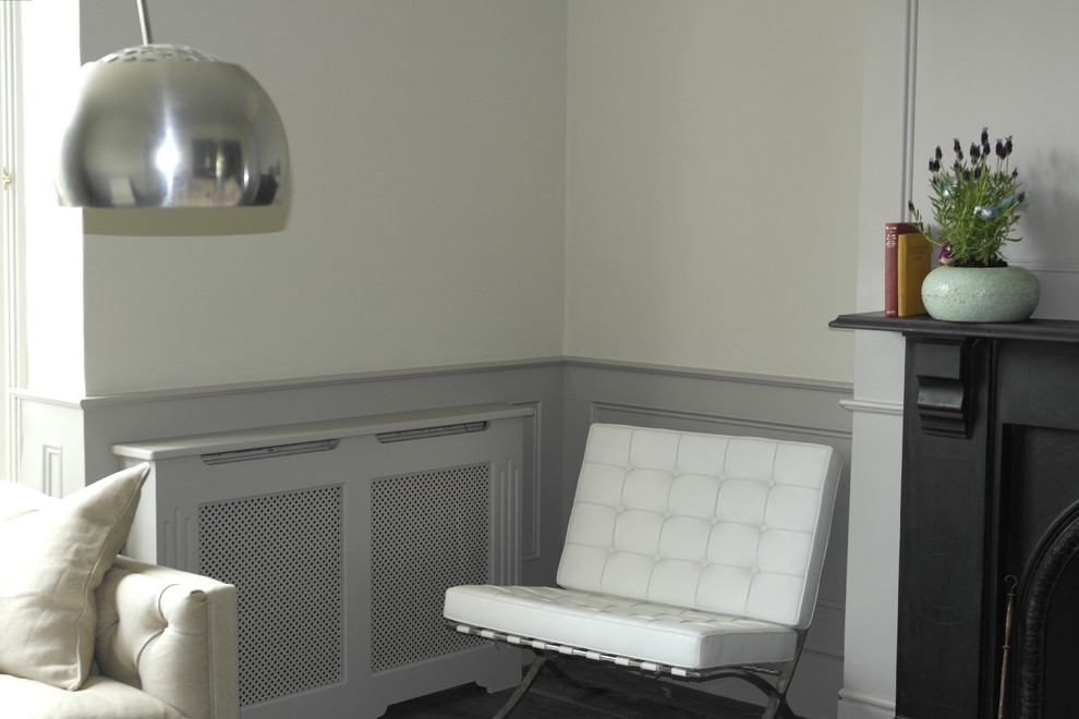Lounge Panelling Contemporary London by The Wall Panelling