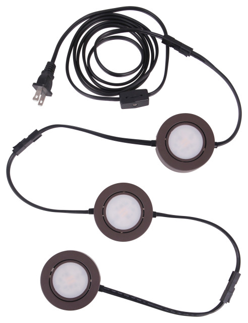 2.75" Under Cabinet Puck, Bronze, 3 pack - Undercabinet Lighting - by ...