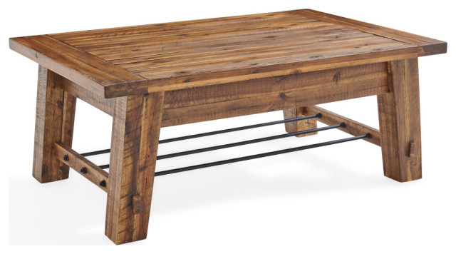 Durango 48"L Industrial Wood Coffee Table