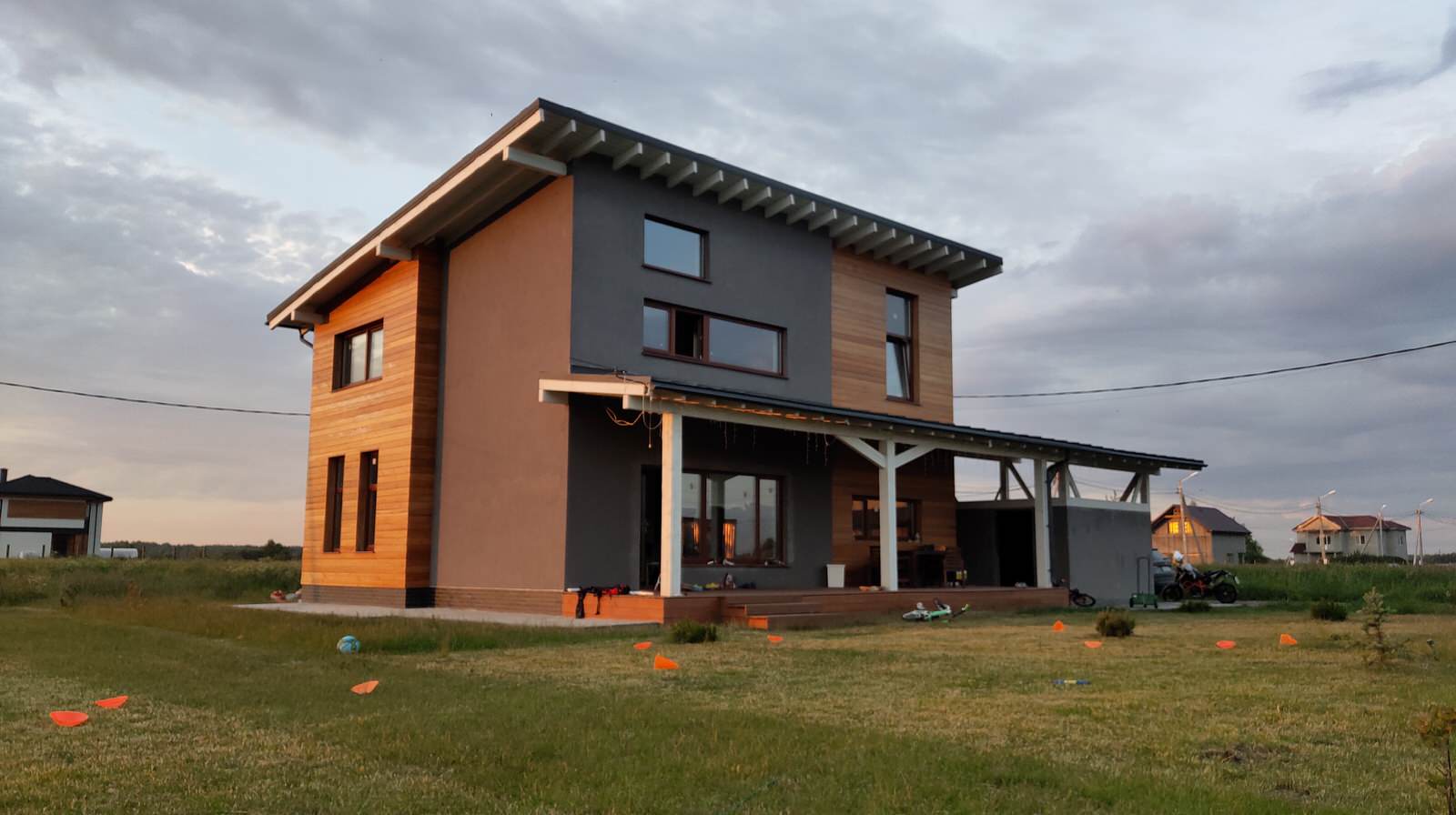 Дом 150м2 из газобетона для молодой семьи