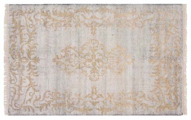 Resource Decor Arabella Global Bazaar Yellow Viscose Patterned Rug 5 X 8 Resource Decor Arabella Global Bazaar Yellow Viscose Patterned Rug 5 X 8