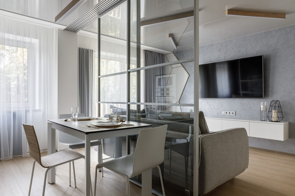 Интерьер трёхкомнатной квартиры в стиле минимализм, г. Калининград