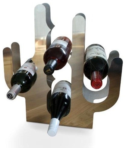 Contemporary Stainless Wine Rack
