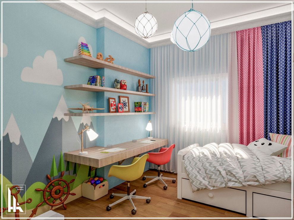 Минималистская четырехкомнатная квартира