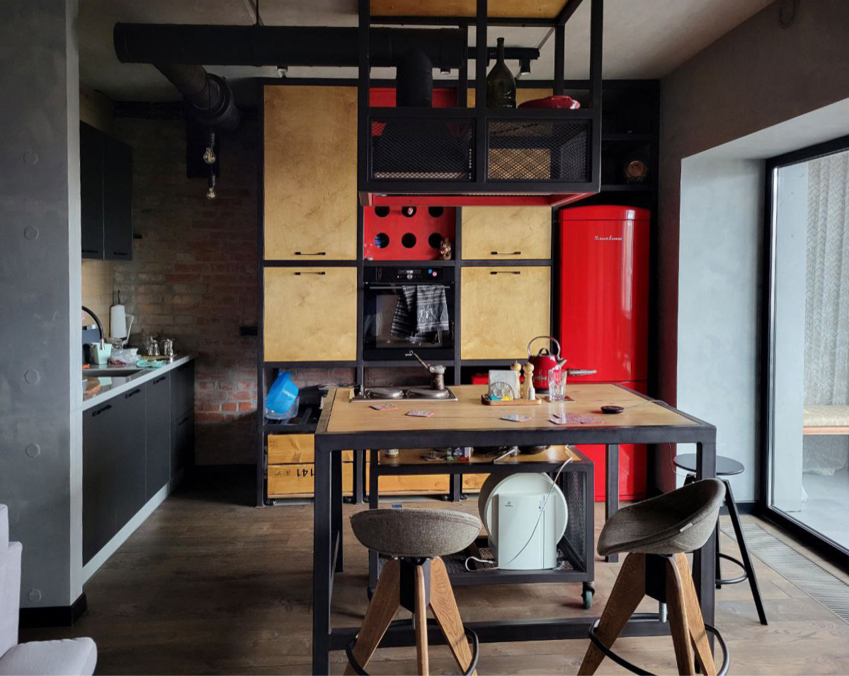 Двухъярусная квартира в стиле Лофт