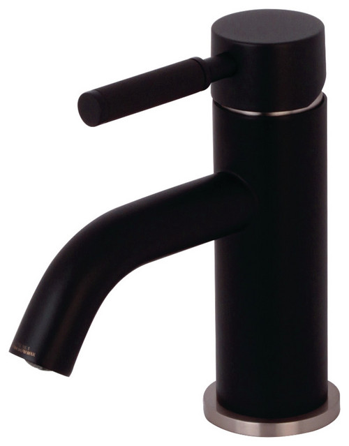 LS8229DKL Kaiser Single-Handle Bathroom Faucet, Matte Black/Brushed ...