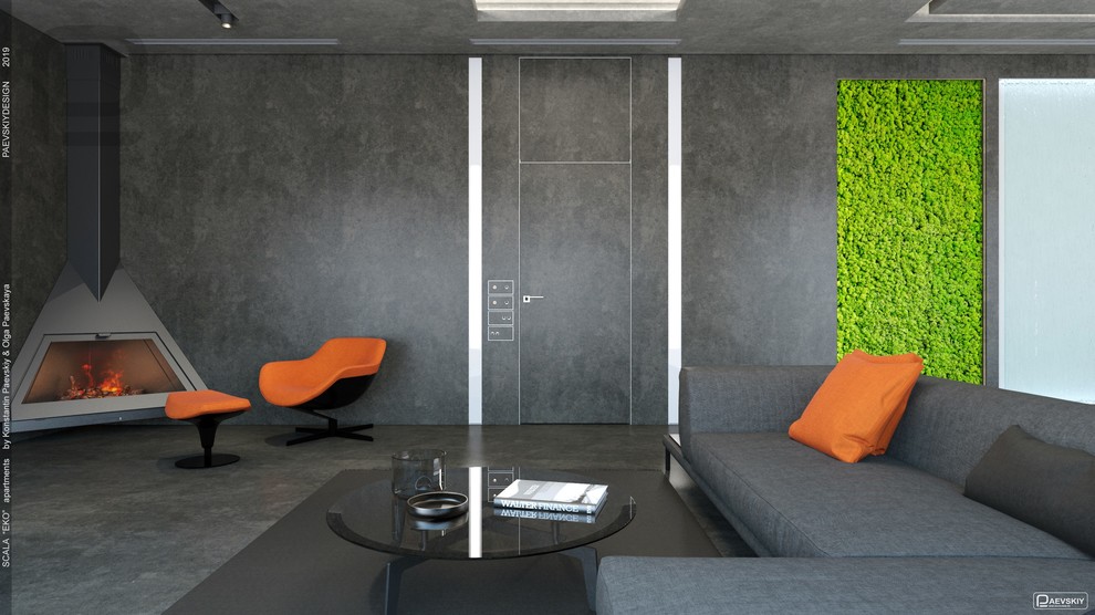 Гостинная в коттедже