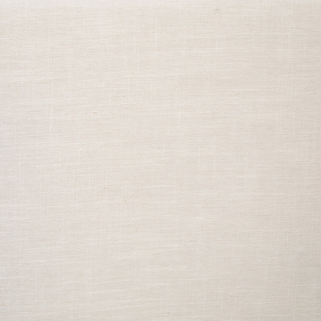 Fabio White Linen Upholstered Panel Platform Bed, Eastern King ...