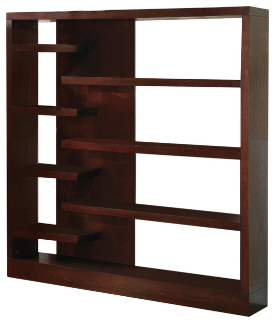 Coaster Contemporary Asymmetrical Bookcase Transitional Coaster Contemporary Asymmetrical Bookcase