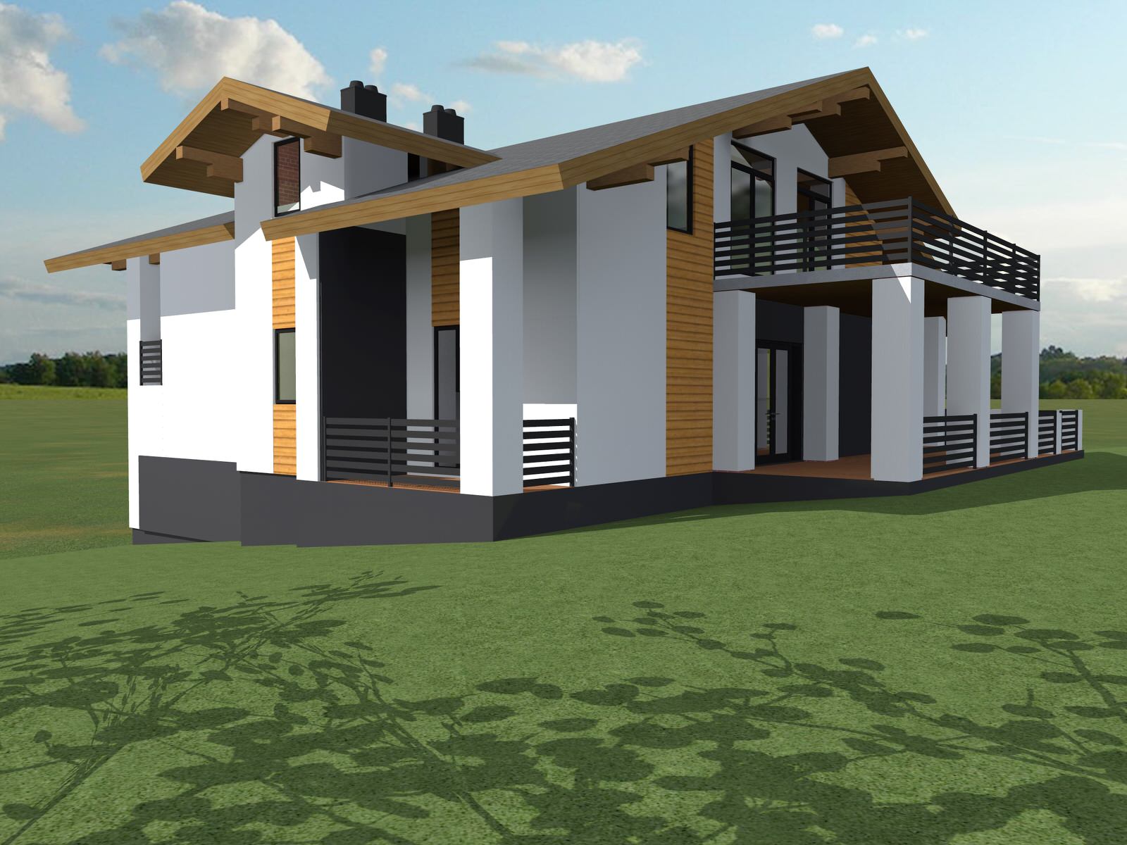 Проект отделки фасада дома