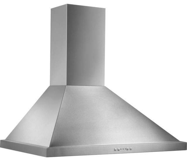 30" Chimney Hood, Stainless Steel Contemporary Range Hoods And