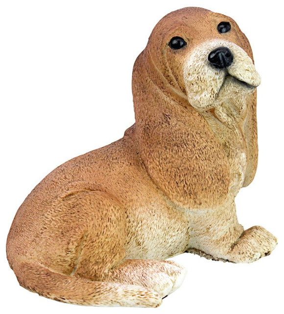 Design Toscano Brown Bassett Puppy Statue