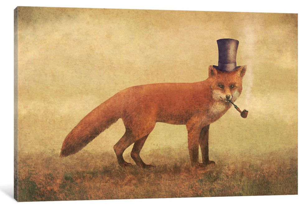 "Crazy Like A Fox" by Terry Fan, 40x26x1.5