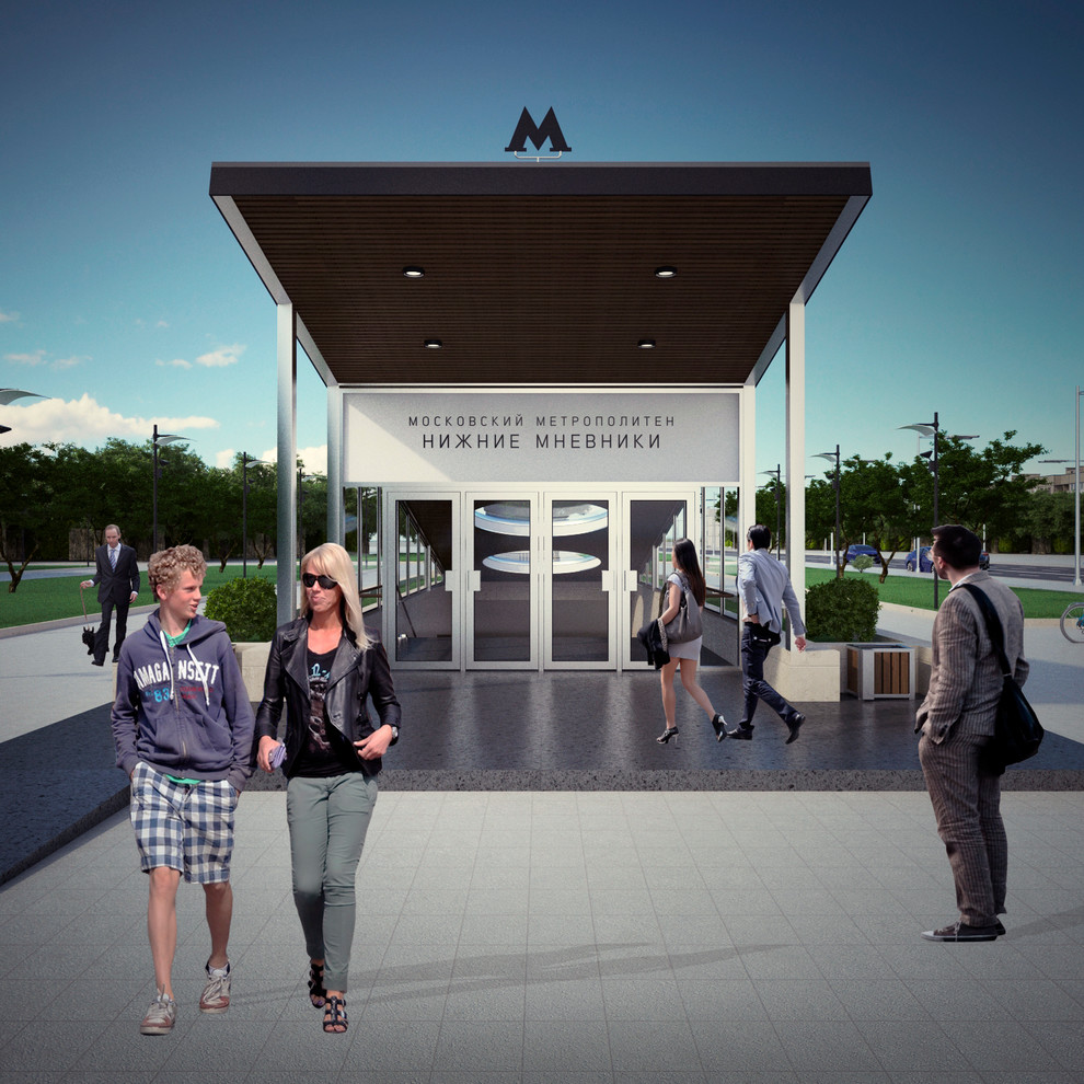 Competition project. Moscow metro station.