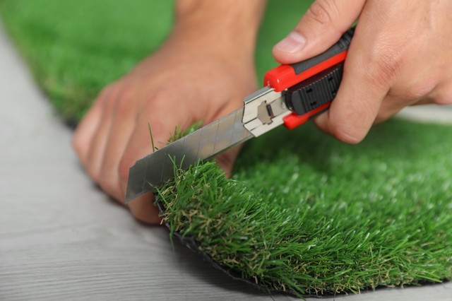 Construction Turf Rug Red Premium Grass Turf Rug, 6'x9' - Contemporary - Outdoor Rugs - by Nance ...