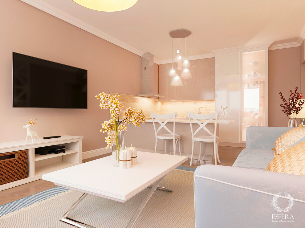 Дизайн проект однокомнатной квартиры.