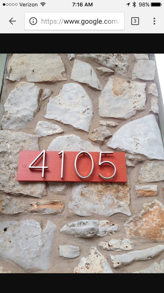 Mid century house numbers