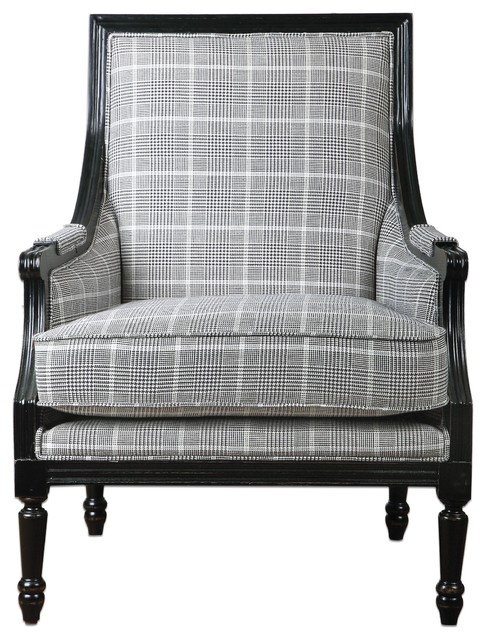 Uttermost Scott Wood Frame Armchair Armchairs And Accent Chairs Uttermost Scott Wood Frame Armchair