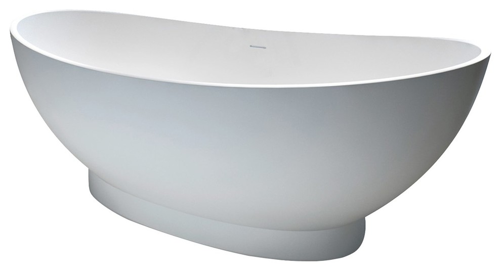Julianna Resin Double Slipper Contemporary Bathtubs by Basin And
