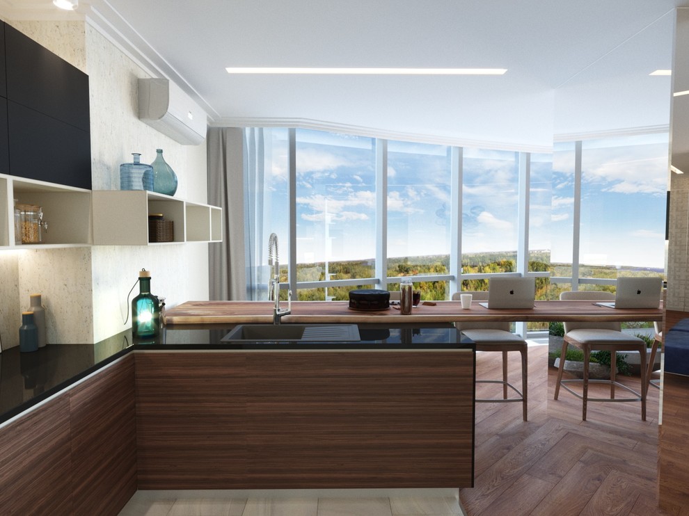 Дизайн квартиры "Симбиоз с природой"