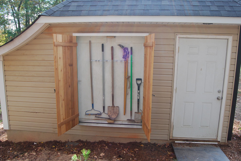 This is an example of a transitional shed and granny flat in Charlotte.