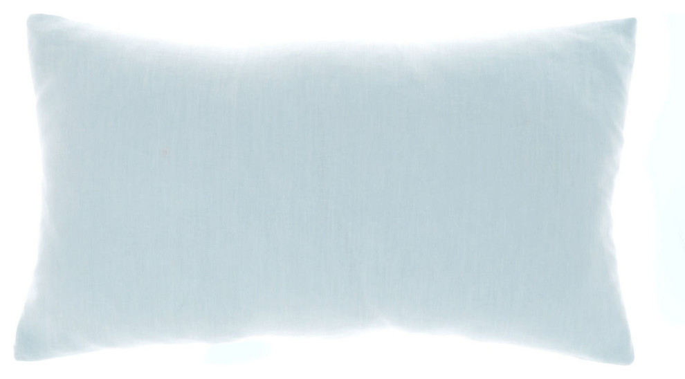 blue rectangle pillow