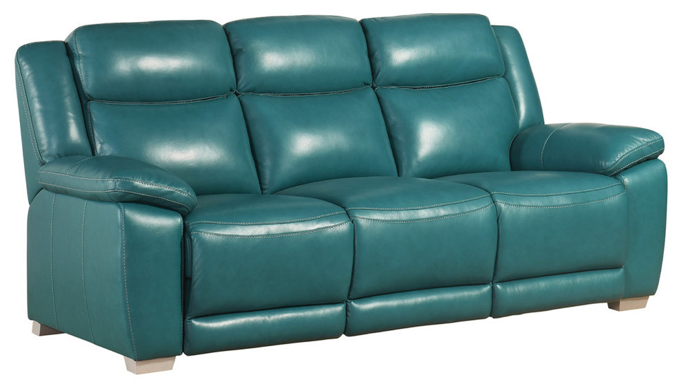 Abbyson Living Georgia Top Grain Leather Sofa Contemporary Georgia Top Grain Leather Sofa