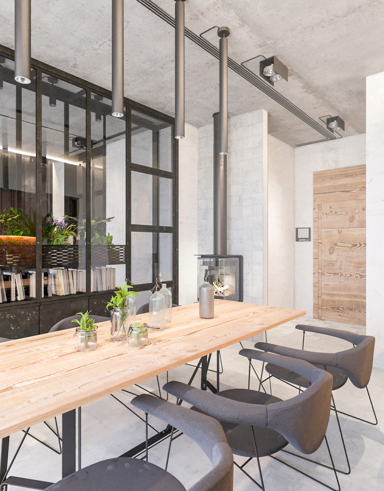 Интерьер в стиле лофт для ЖК "Level"