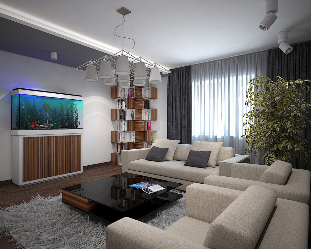 Дизайн-проект 3-х комнатной квартиры,103 м2.  Стиль Современный