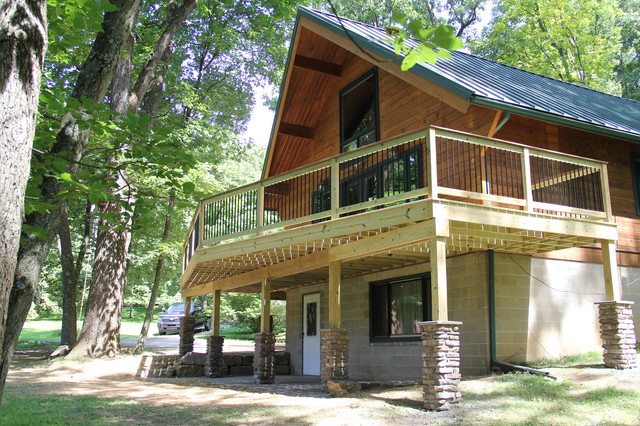 Wrap Around Deck montagne-terrasse-en-bois