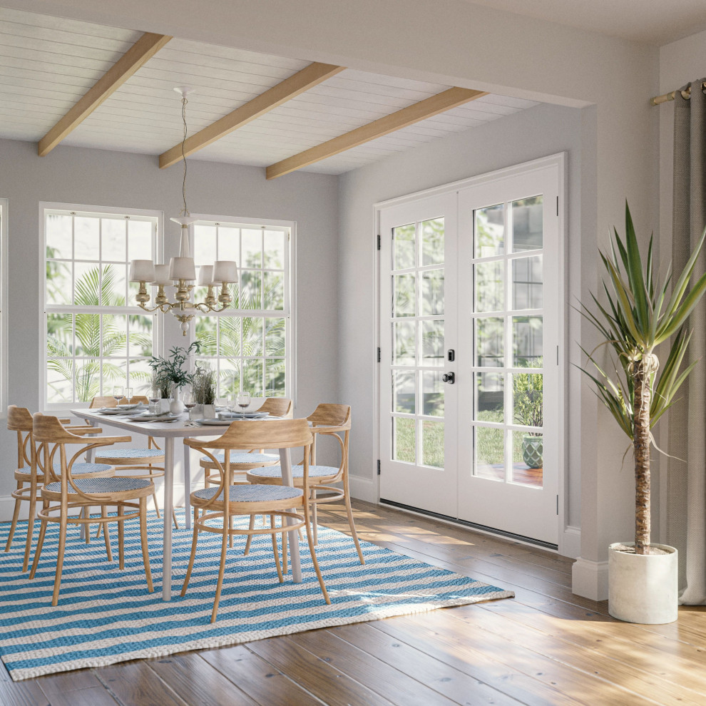 Design ideas for a transitional sunroom in Tampa.