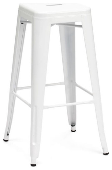 Marius Bar Chair, White