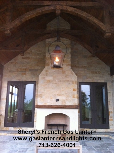 Sheryl's Extra Large Hanging French Gas Lantern
