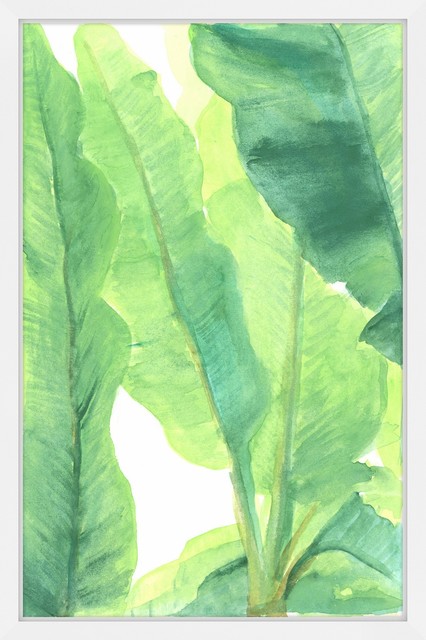 Wild Banana Leaves Framed Painting Print Tropical Prints And Posters By Marmont Hill